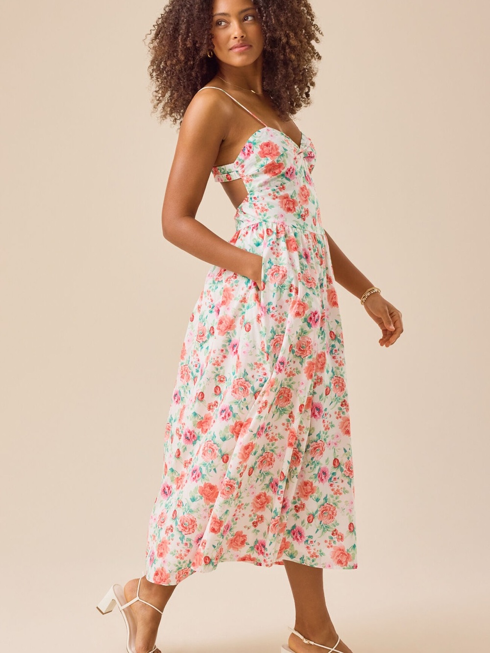 Altar’d State Kismet Floral Maxi Dress L NWOT Cottagecore
